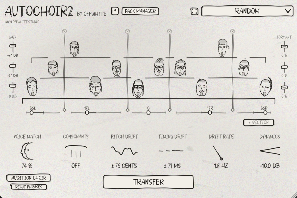 The autochoir2 plugin: a choir of drawn singers on a stage